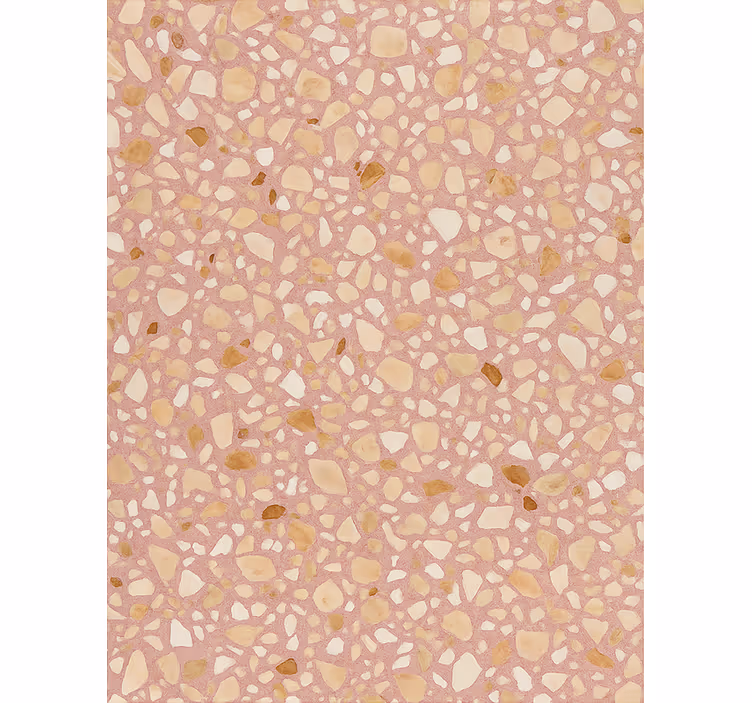 Papel tapiz piedra terrazzo tierra rosa - TenVinilo