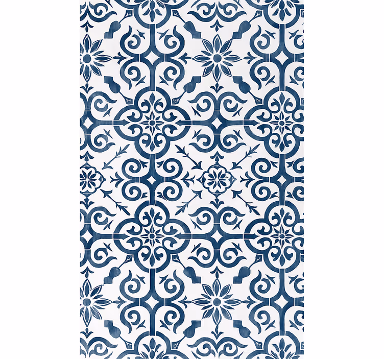Papel tapiz azulejos mosaico marroquí - TenVinilo