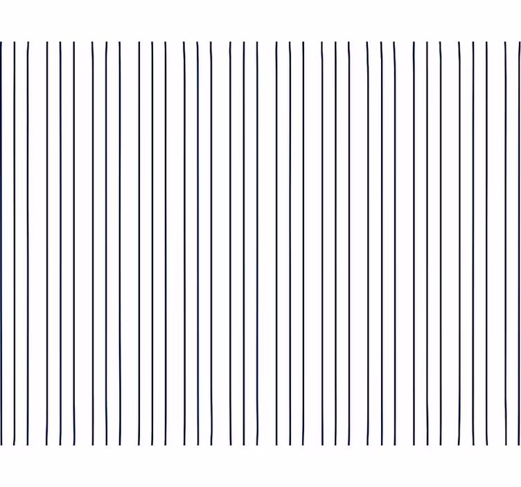 Papel tapiz para sala rayas finas azul y blanco - TenVinilo