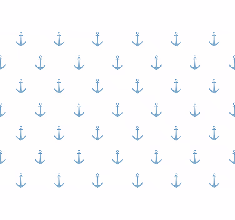 Papel tapiz infantil diseño ancla azul - TenVinilo
