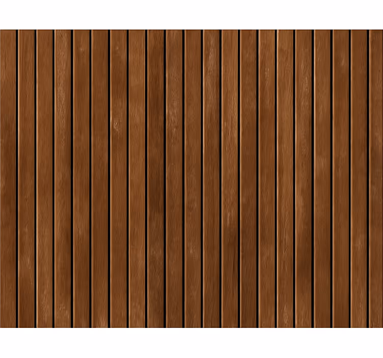Papel tapiz para sala tablones de madera marrón oscuro - TenVinilo