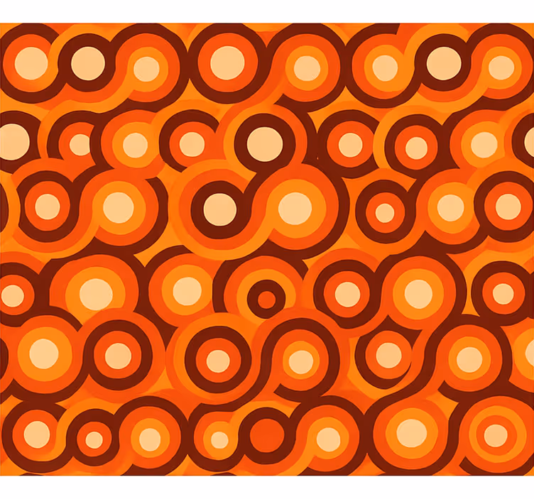 Papel tapiz para sala figuras abstractas modernas cálidas - TenVinilo