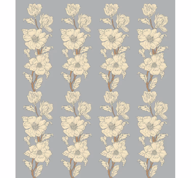 Papel tapiz flores estilo nostalgia nuevo magnolia - TenVinilo