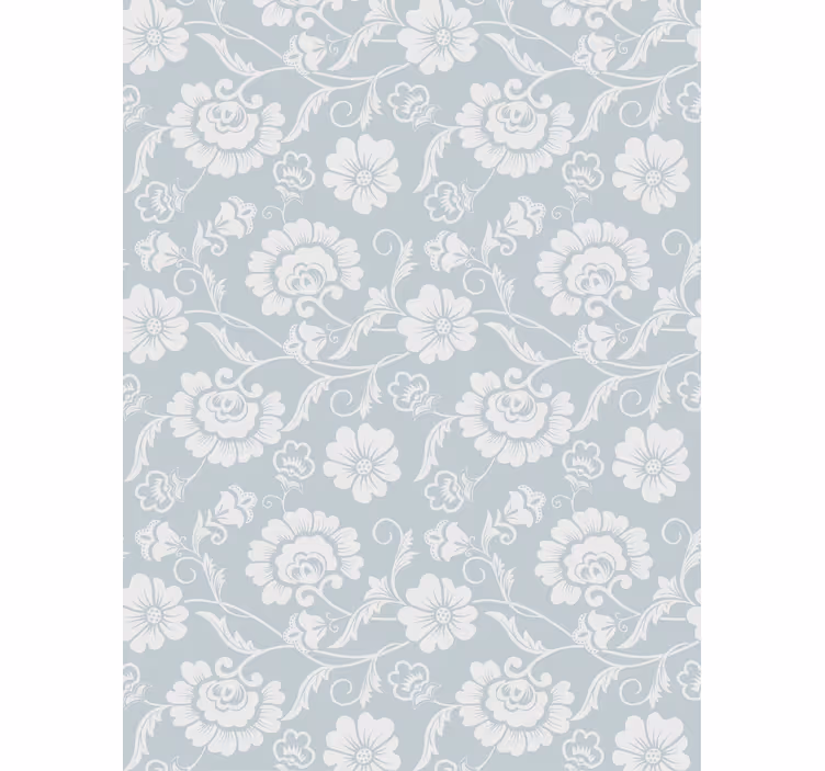Papel tapiz floral estilo vintage - TenVinilo
