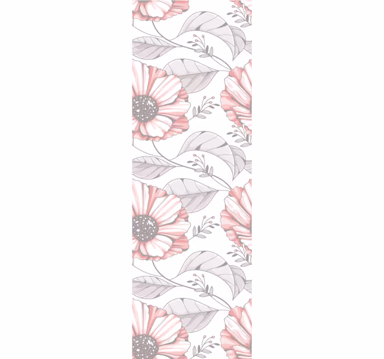 Papel tapiz para recámara diseño magnolia rosa elegante - TenVinilo