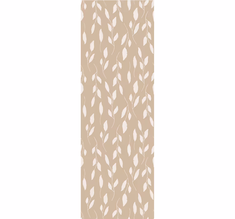 Papel tapiz para recámara pintura blanca sobre marrón - TenVinilo