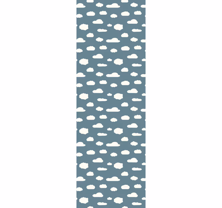 Papel tapiz para recámara diseño en blanco y azul - TenVinilo