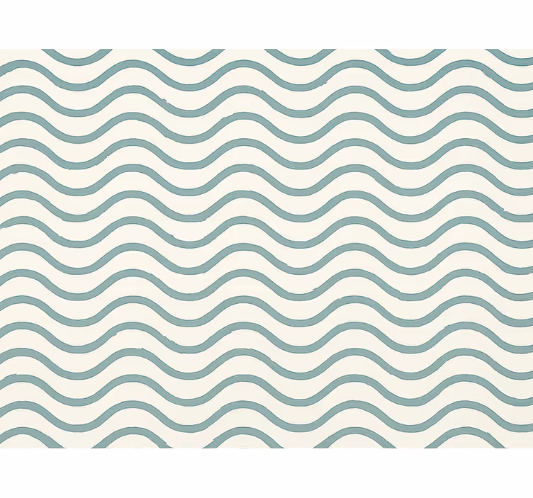 Papel tapiz geométrico olas de píxeles verde apagado - TenVinilo