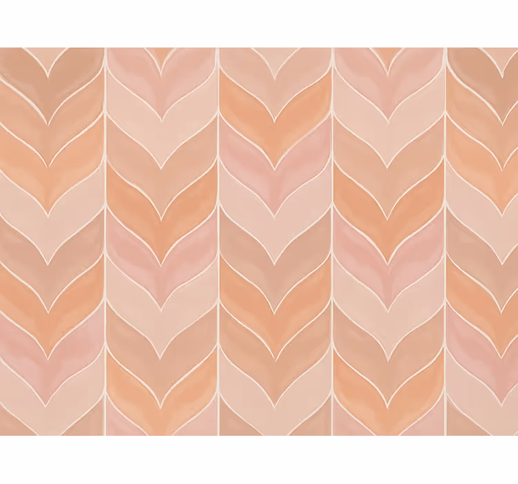 Papel tapiz moderno en patrón espiga rosa apagado - TenVinilo