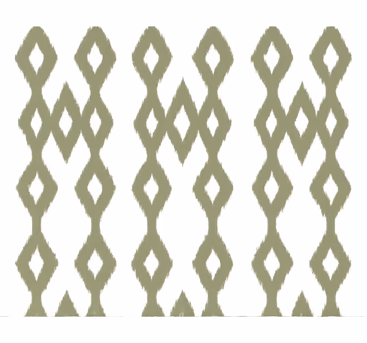 Papel tapiz rayas verticales verde barro ikat - TenVinilo