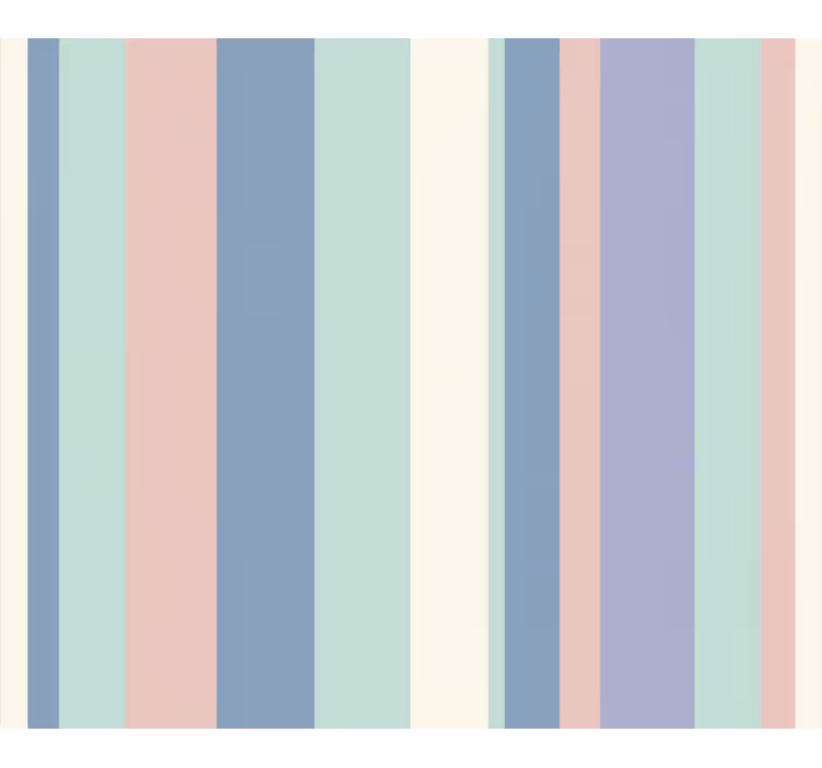 Papel tapiz rayas verticales rayas pastel suaves - TenVinilo