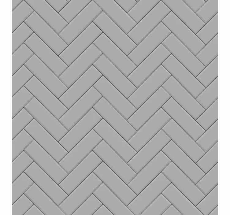 Papel tapiz metal baldosas gris en espiga - TenVinilo