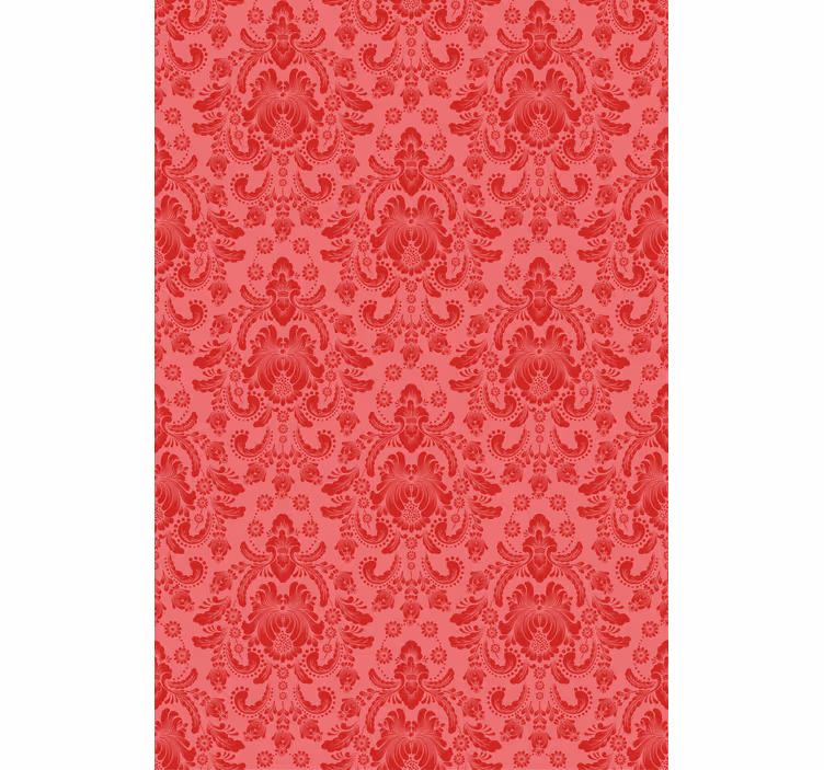 Papel tapiz rojo casa lydiard - TenVinilo