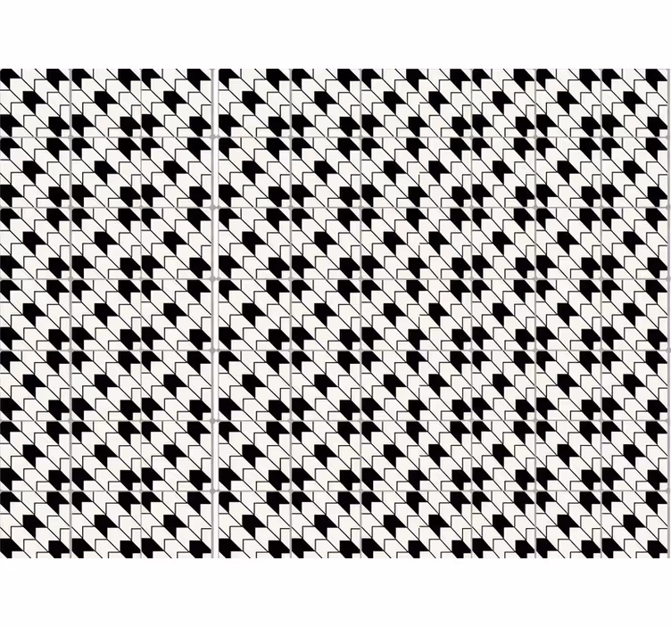 Papel tapiz negro y alfombra en blanco y negro - TenVinilo