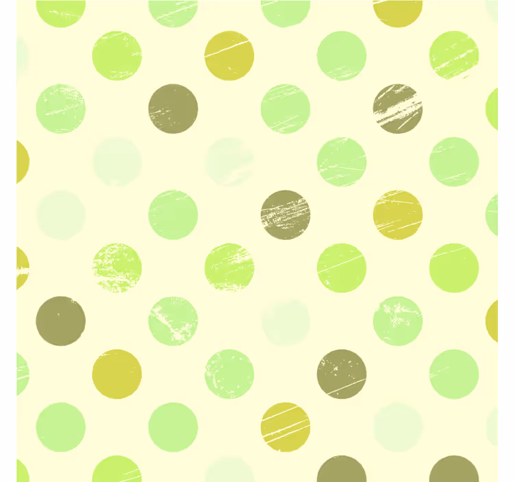 Papel tapiz verde con lunares en tonos verdes - TenVinilo