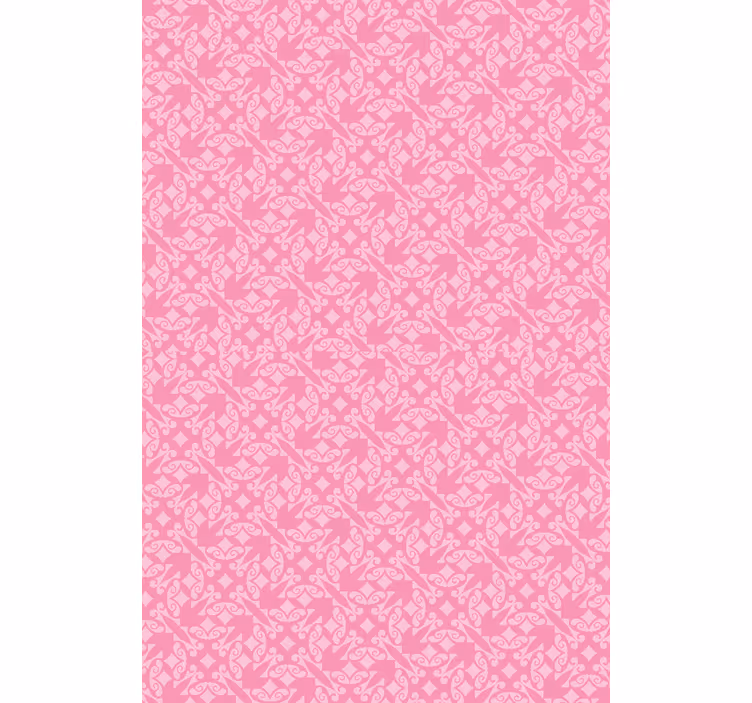 Papel tapiz rosa ornamental - TenVinilo
