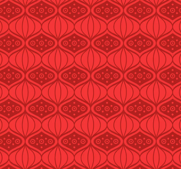 Papel pintado salmón patrón oriental - TenVinilo