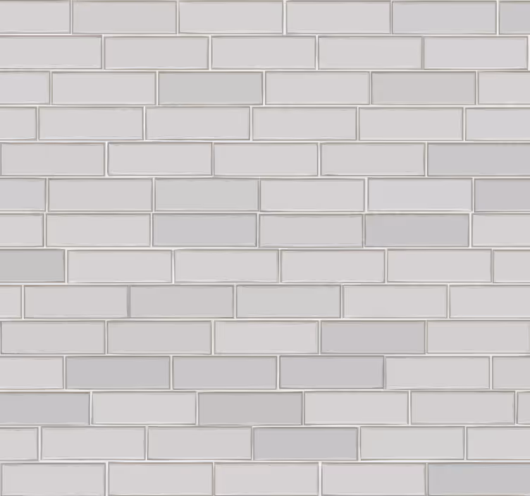 Papel pintado ladrillos color gris claro - TenVinilo