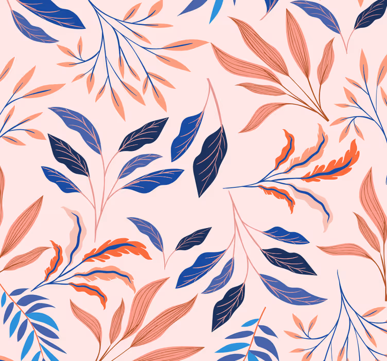 Papel ornamental patrones florales clásicos - TenVinilo
