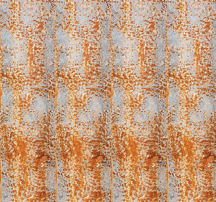 Papel pintado retro imitación óxido - TenVinilo