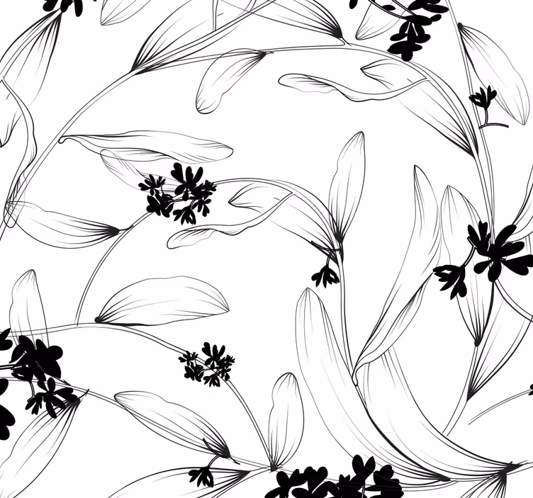 Papel pintado lírios blancos - TenVinilo