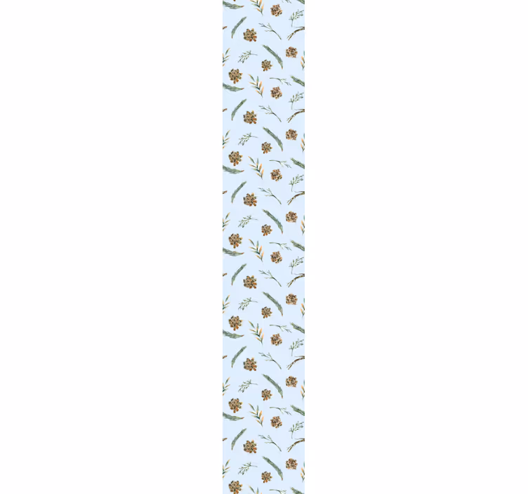Papel tapiz flores estampado botánico suave - TenVinilo