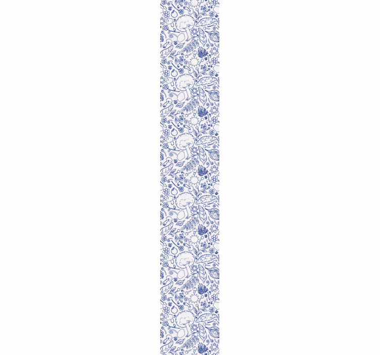 Papel tapiz para sala patrón de mosaico floral - TenVinilo