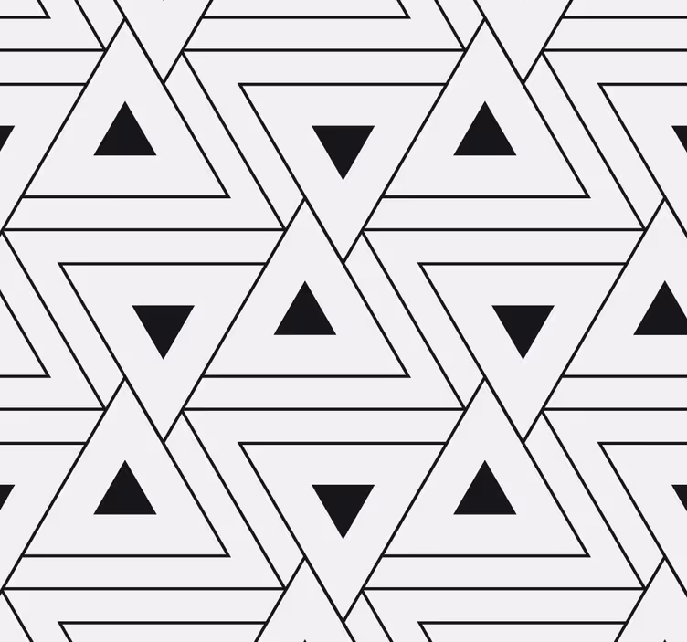 Papel pintado geométrico triángulos sesgados - TenVinilo