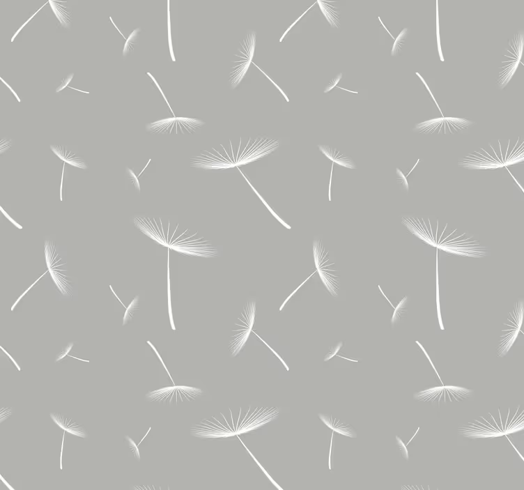 Papel tapiz hojas patrón de diente de león - TenVinilo