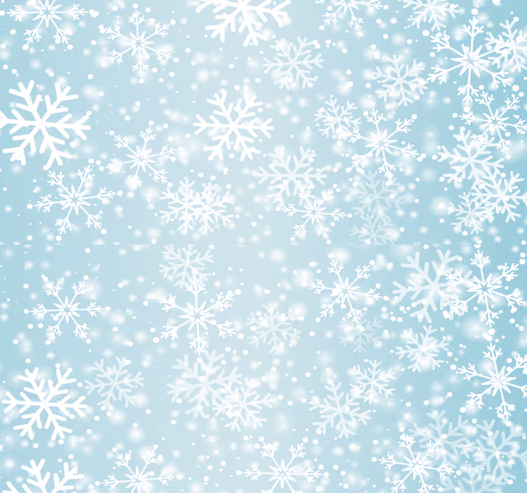 Papel tapiz navidad patrón de copo de nieve - TenVinilo