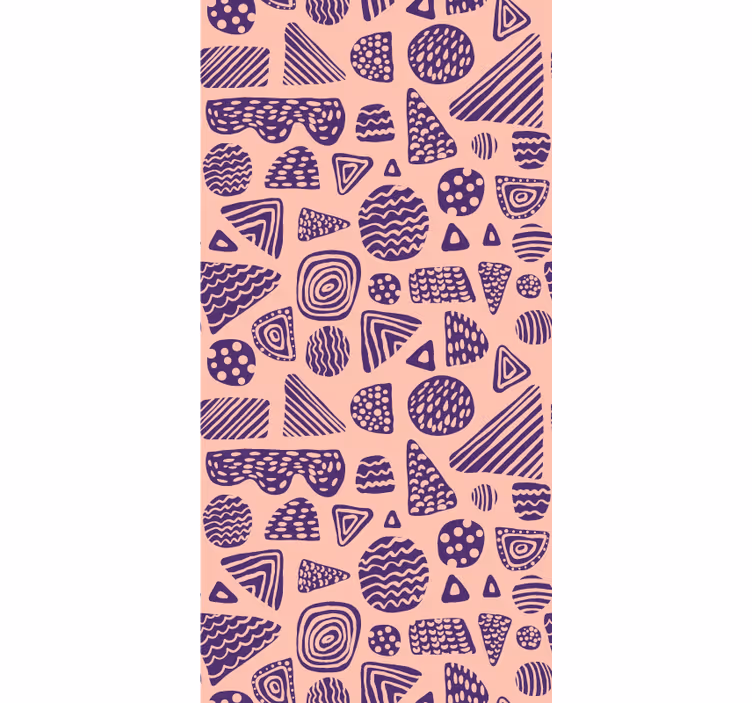 Papel tapiz para sala conjunto de formas geométricas - TenVinilo