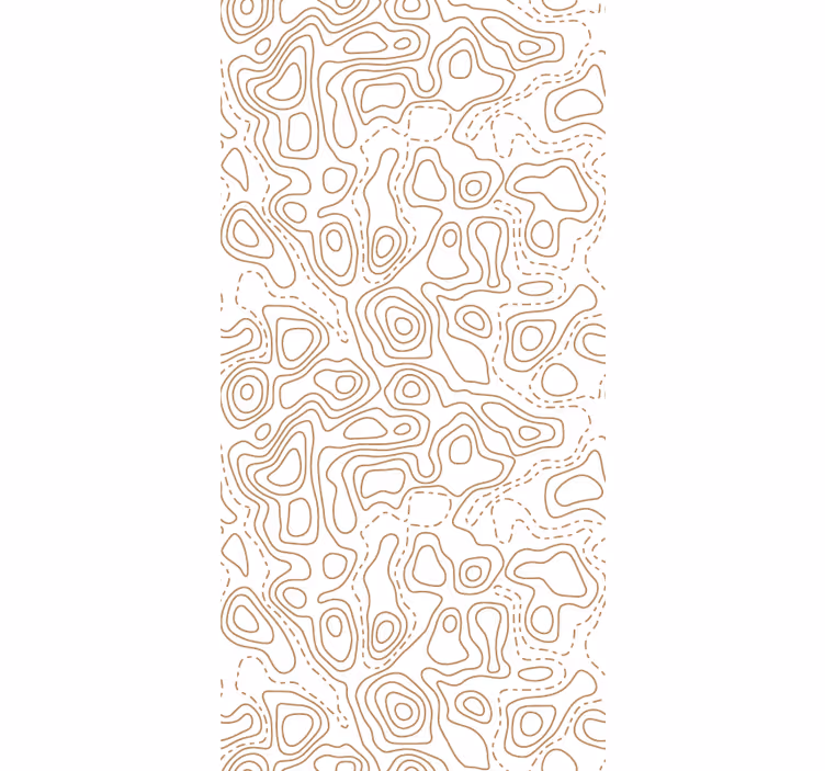 Papel pintado abstracto Líneas topográficas abstractas - TenVinilo