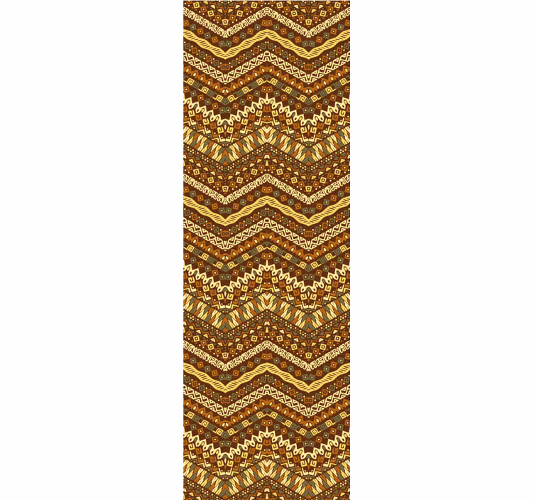 Papel tapiz ornamental patrón tribal intrincado - TenVinilo