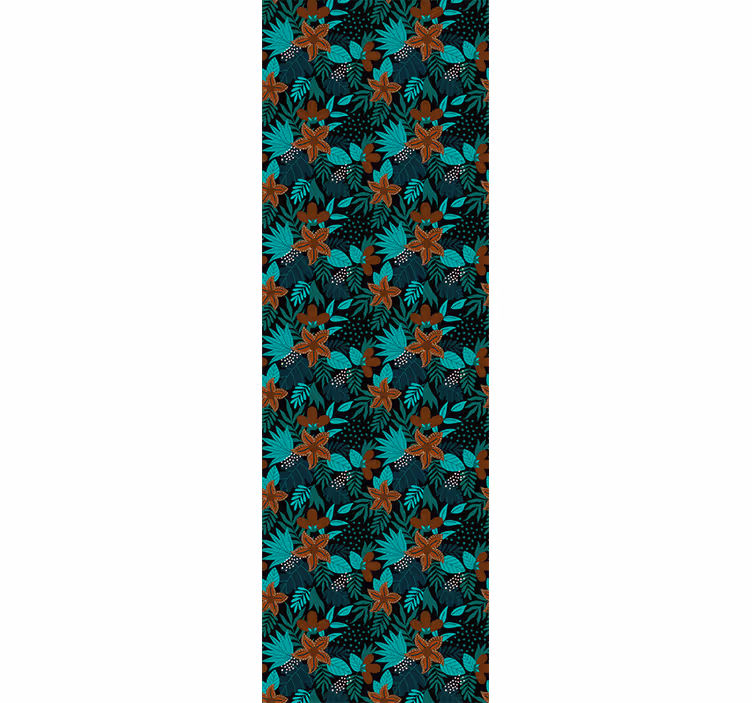 Papel tapiz naturaleza motivo de hojas tropicales - TenVinilo