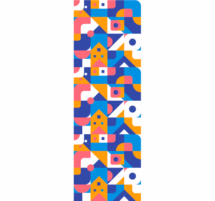 Papel tapiz geométrico abstracción geométrica - TenVinilo