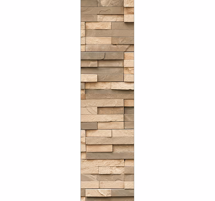 Papel imitación piedra Superficie desigual de la pared de baldosa - TenVinilo