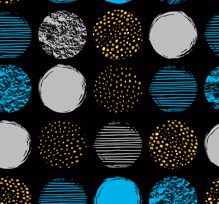 Papel tapiz geométrico conjunto de puntos geométricos - TenVinilo