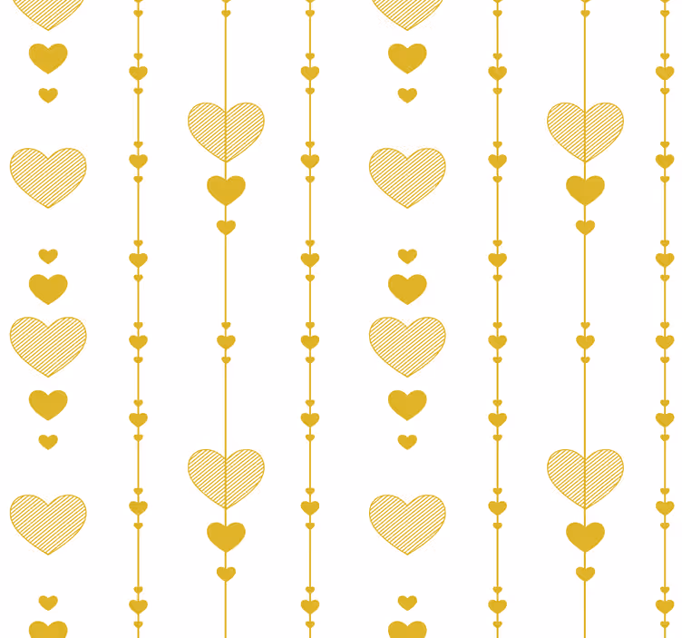 Papel pared abstracto corazones para dormitorio - TenVinilo