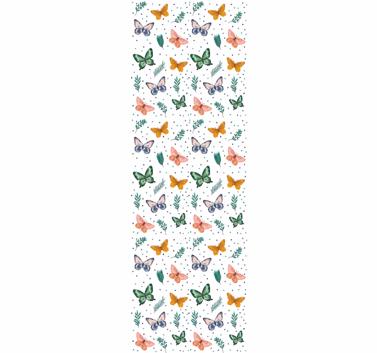 Papel tapiz mariposas dispersas - TenVinilo