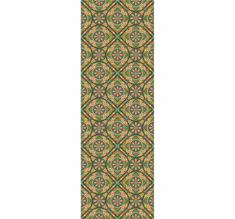 Papel tapiz ornamental geométrico adornado - TenVinilo