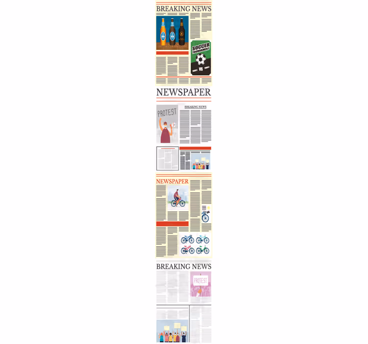Papel tapiz letras collage de periódico - TenVinilo