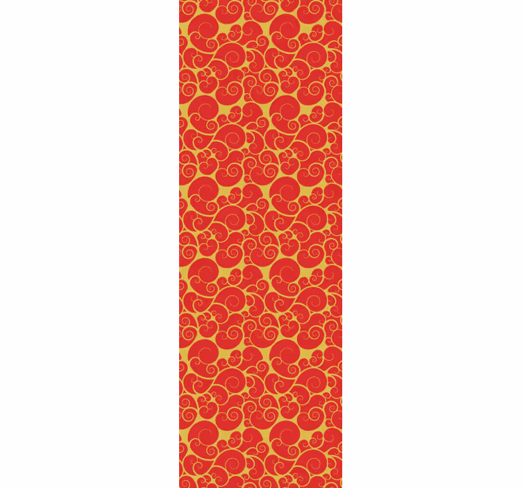Papel tapiz para sala con diseño de espirales ornamentales - TenVinilo