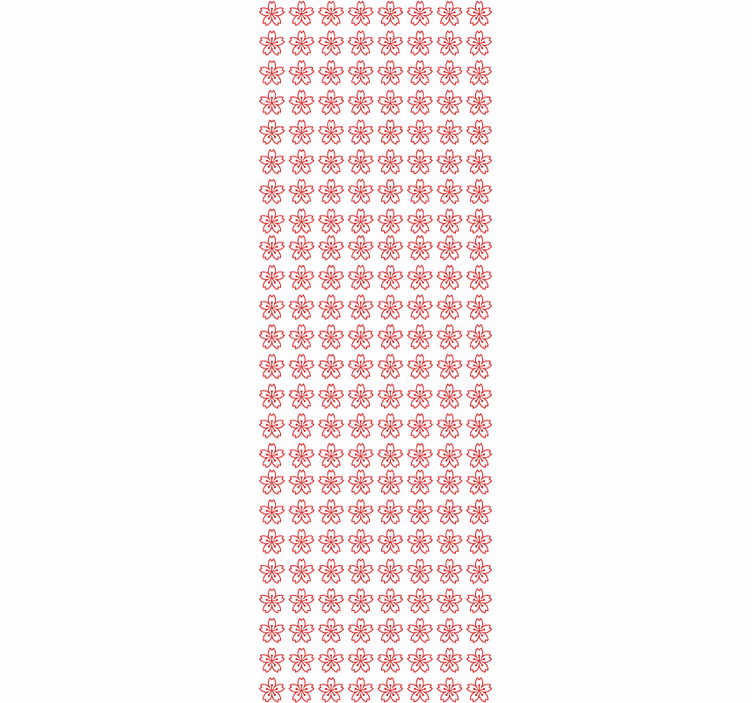 Papel tapiz floral simetría floral - TenVinilo