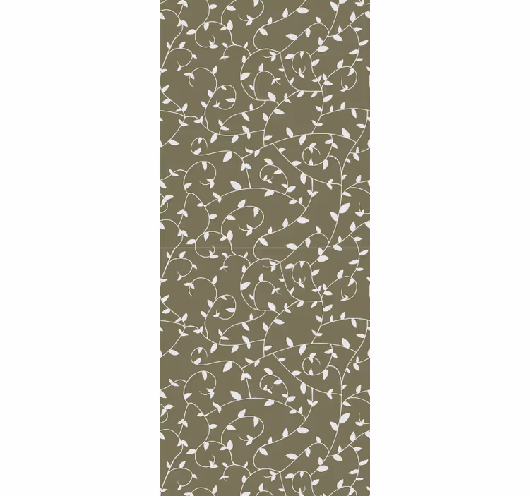 Papel tapiz ornamental remolinos botánicos - TenVinilo