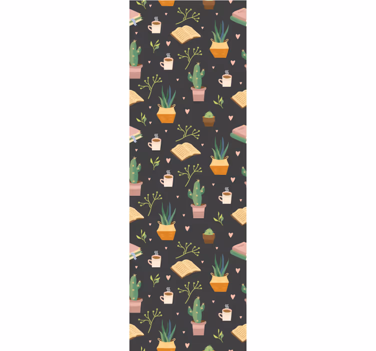Papel tapiz naturaleza patrón de comodidad de cactus - TenVinilo