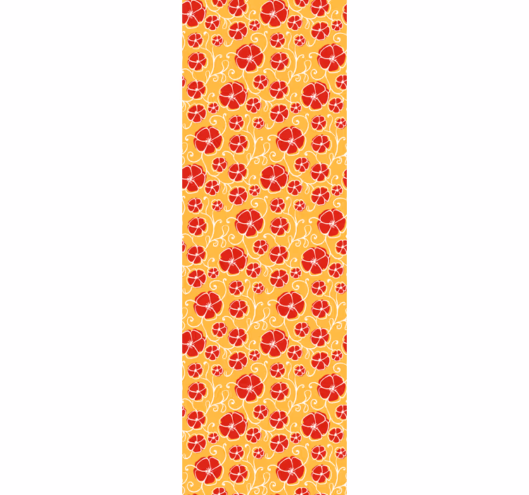 Papel tapiz ornamental patrón de cítricos adornado - TenVinilo
