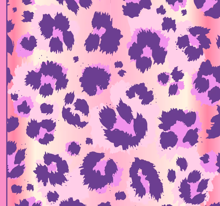 Papel tapiz leopardos paneles con estampado de leopardo - TenVinilo