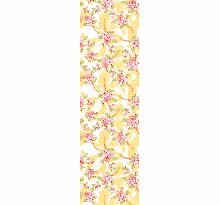 Papel tapiz flores cascada floral - TenVinilo