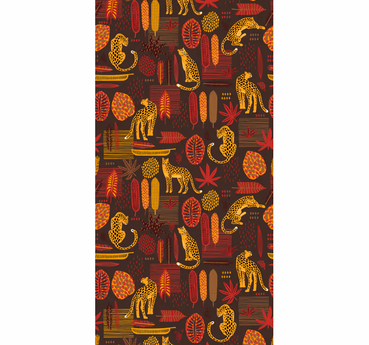 Papel tapiz animales motivo de safari africano - TenVinilo