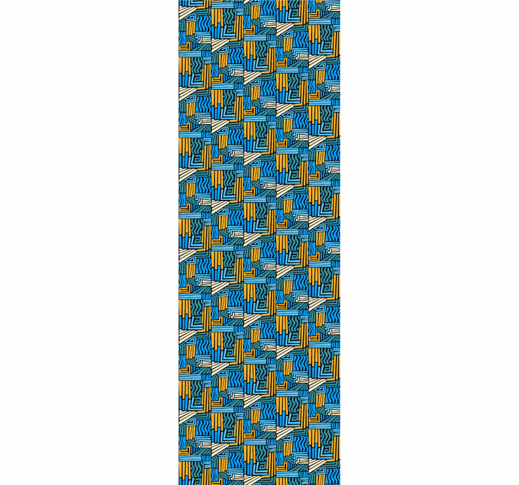 Papel tapiz geométrico entrelazado geométrico - TenVinilo